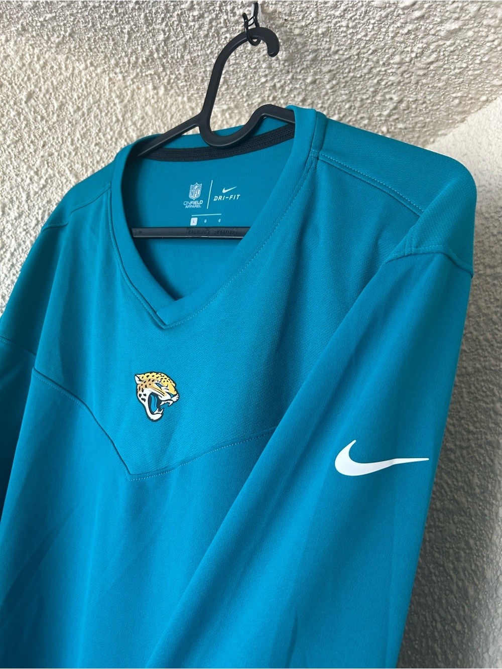 Nike Teal Jacksonville Jaguars V-Neck Pullover